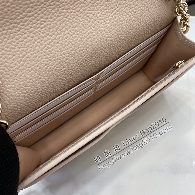 Gucci專櫃古馳最新款Emblem系列全皮鏈條包斜挎女包 jh2852型號：818705
